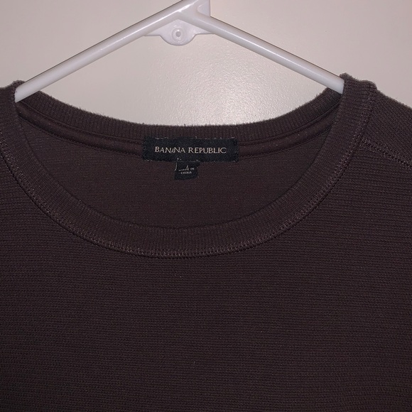 Banana Republic Dark Brown Long Sleeve Shirt - Picture 2 of 6